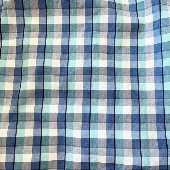 Banana Republic Men’s XL Grant Fit Blue Paid Long Sleeve Casual Button Up Shirt - Picture 4 of 9